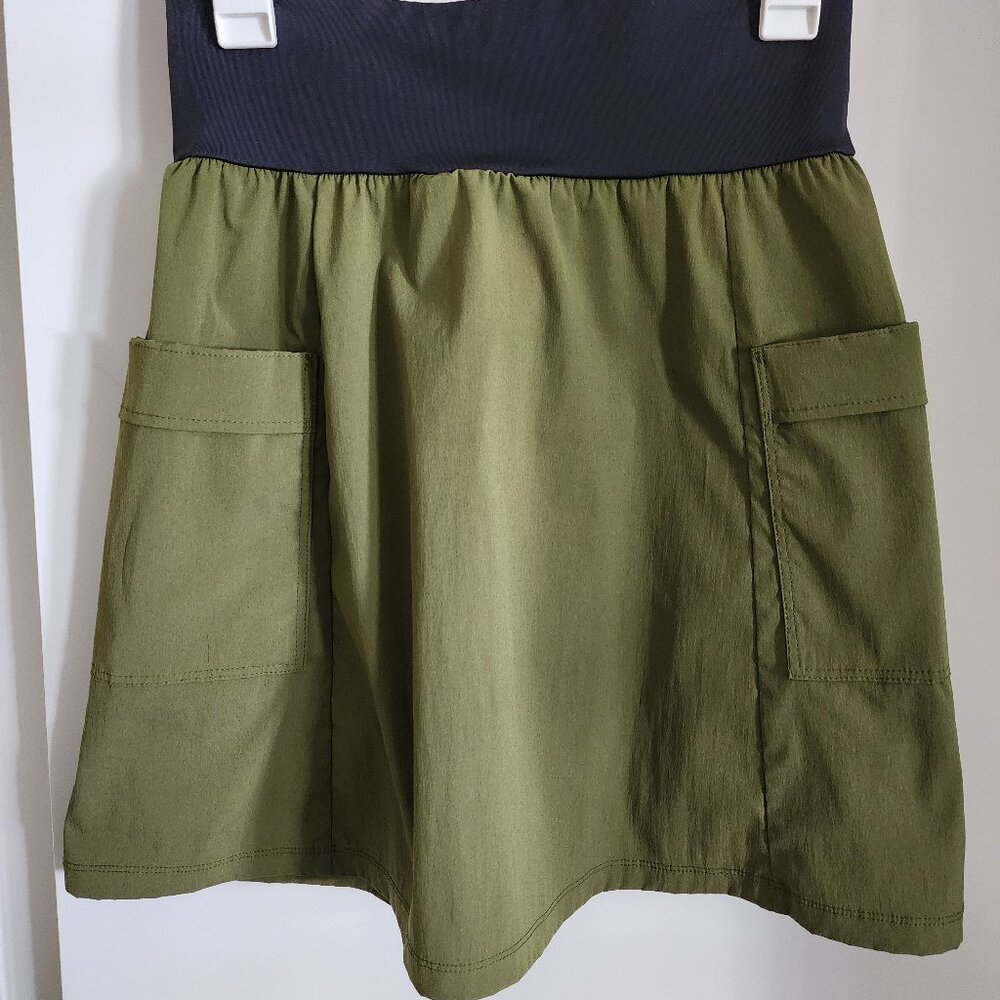 Purple Rain Adventure Skirt Small Medium Olive Cargo Utility Travel Hiking